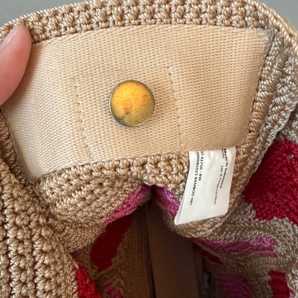 NWOT The Sak Lanie Market Tote Bamboo Heart - Picture 5 of 6